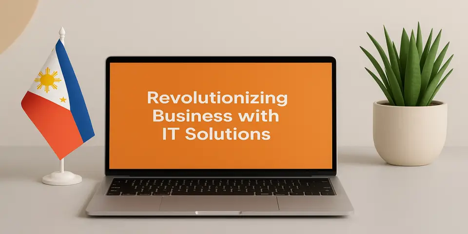 Laptop displaying ROI analytics and growth metrics supported by IT solutions.