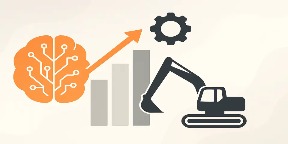 Abstract design symbolizing AI-driven industrial innovation.