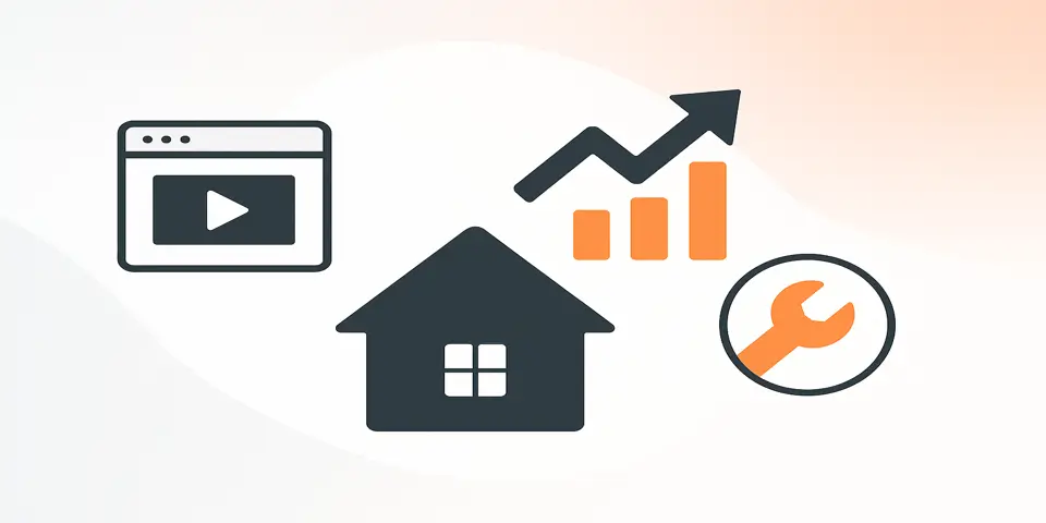 Abstract design representing digital growth and marketing success.