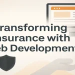 Modern web interface displaying digital insurance management tools.