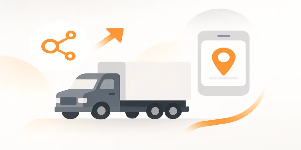 Abstract gradient pattern symbolizing digital connectivity in logistics