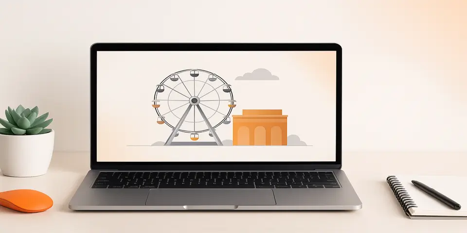 Laptop displaying streaming analytics and entertainment dashboard