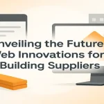 Modern digital concept showing web innovation for building suppliers.