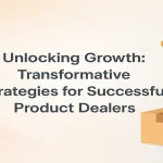 Business growth concept showing AI-driven product strategy visuals.