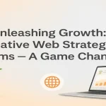 Modern farm landscape with tractors and digital analytics dashboard.