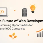 Conceptual visualization of data networks illustrating digital transformation in modern web ecosystems.