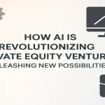 Hyper-realistic visual showing AI-driven financial innovation in private equity ventures.