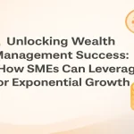 AI-driven financial growth concept representing SME wealth management success.