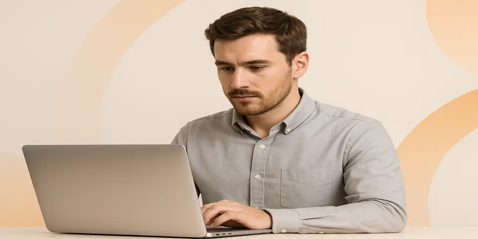 PPC specialist managing ad spend and analytics on a laptop.