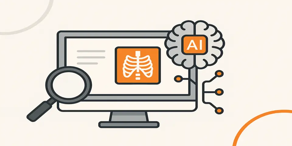 Minimal abstract shapes representing digital transformation and technology synergy.