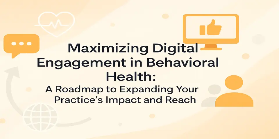 A visual blend of behavioral health and digital engagement themes.