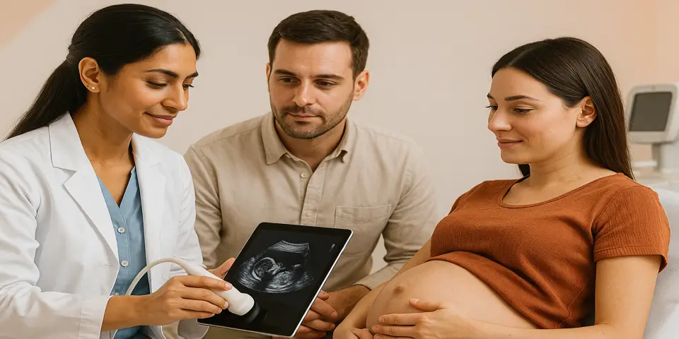 Small team reviewing digital tools and strategies for improved medical services.