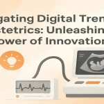 Digital innovation and medical technology elements combined in a modern featured visual.