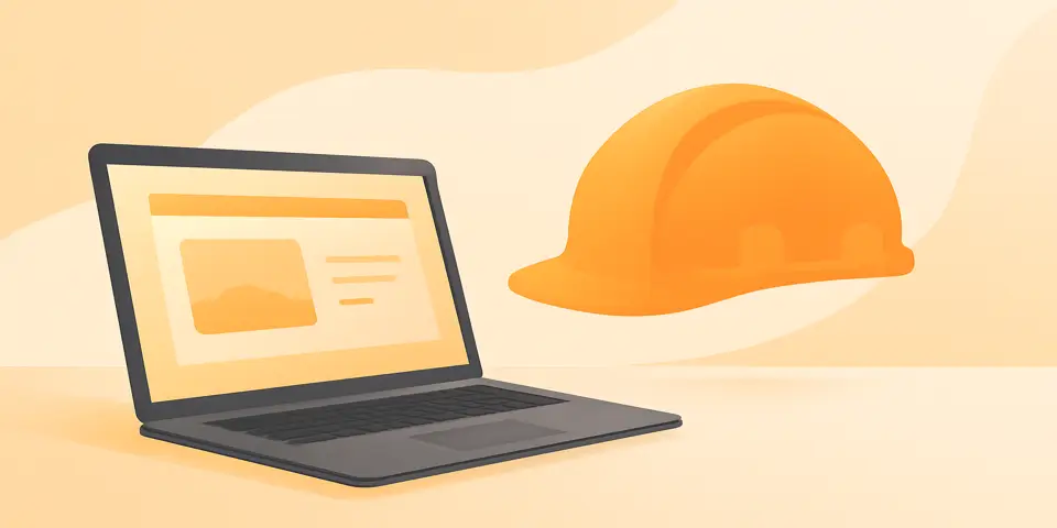 Laptop displaying digital sales platform for PPE products.