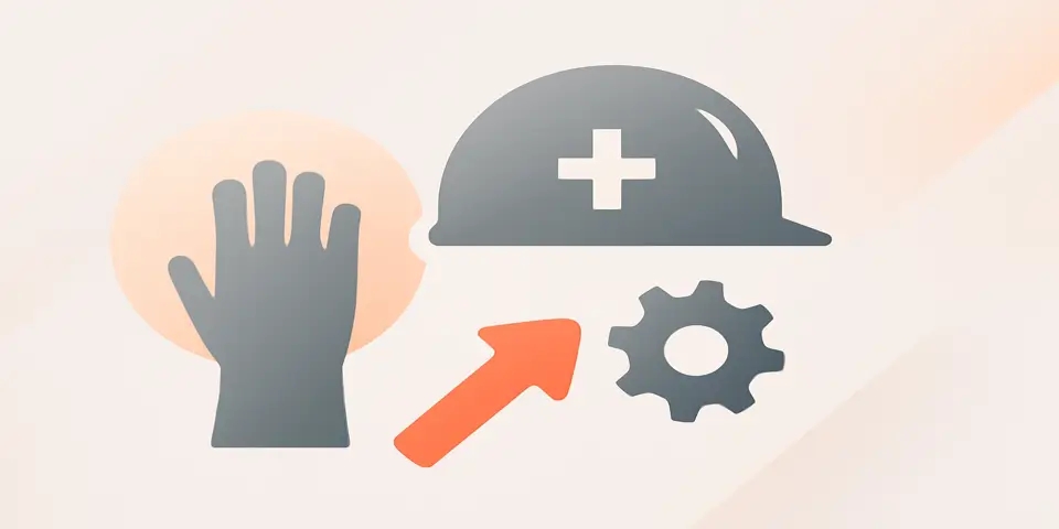 Abstract representation of digital transformation in PPE industry.