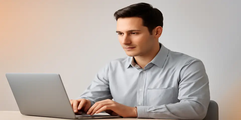 A pharmaceutical professional using digital tools to enhance business.