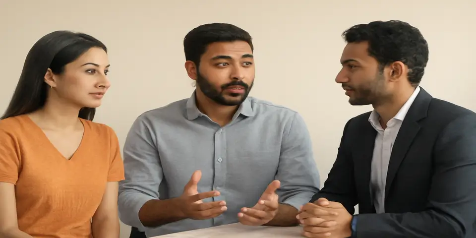 Professionals collaborating on IT strategies for business growth.