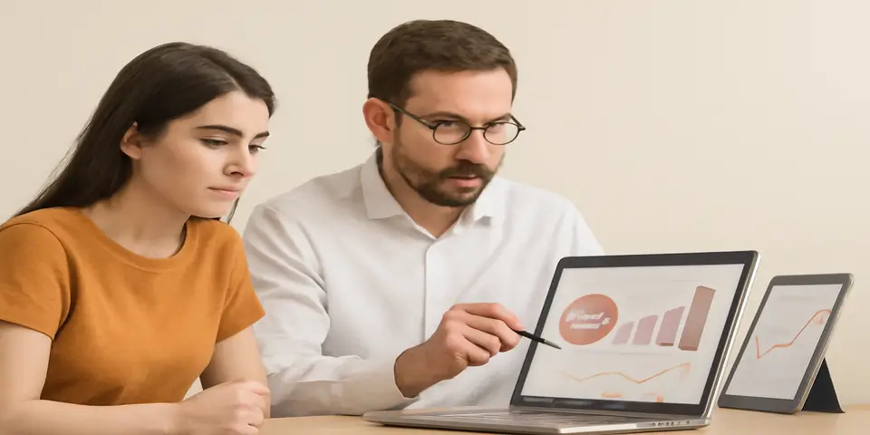 Professionals collaborating on PPC strategies for business growth.