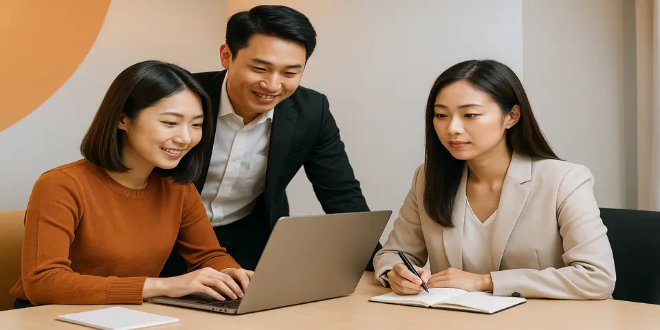 Team collaborating on whitelabel digital marketing projects to improve ROI.