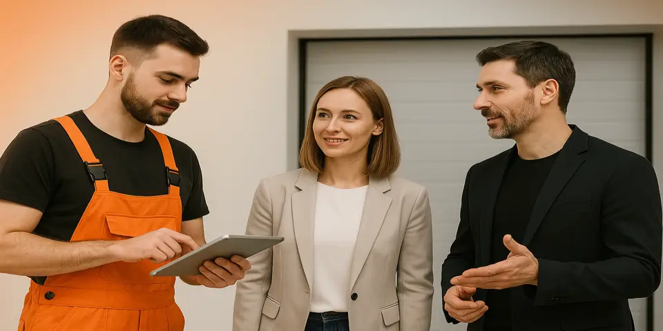 Team reviewing digital marketing strategies to enhance visibility and business performance.