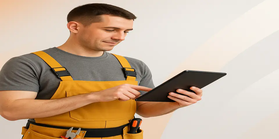 Professional reviewing digital analytics to improve business marketing effectiveness.