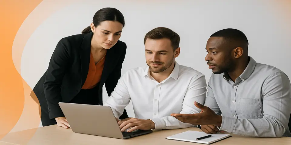 Team analyzing performance analytics to support data-driven decisions and business improvements.