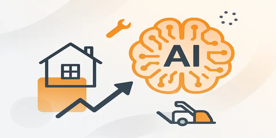 Abstract gradient design symbolizing AI-driven digital transformation and marketing innovation.