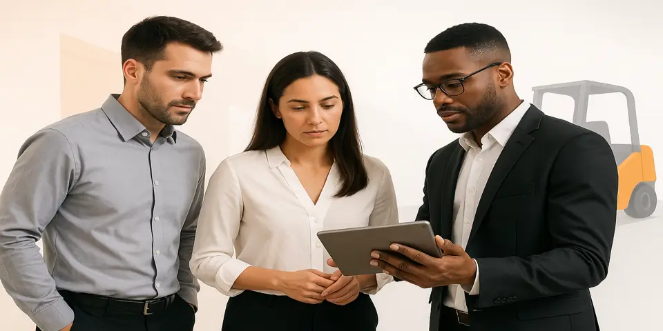 Team of professionals discussing digital strategies for improved business operations