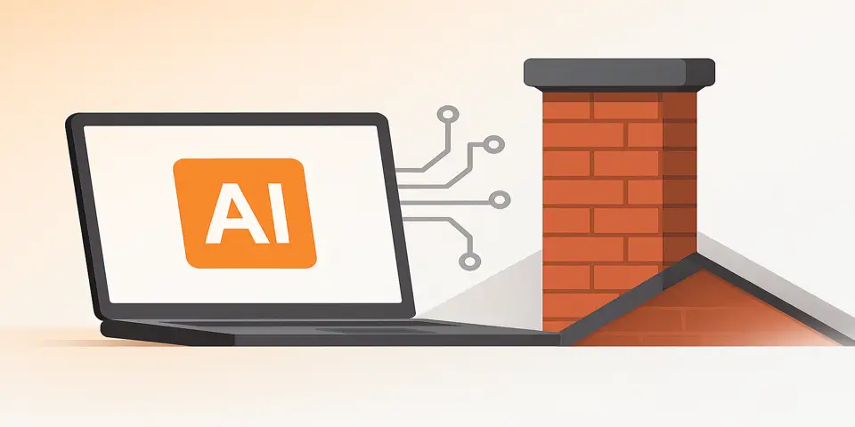 Digital device displaying analytics or AI-powered insights on a clean interface