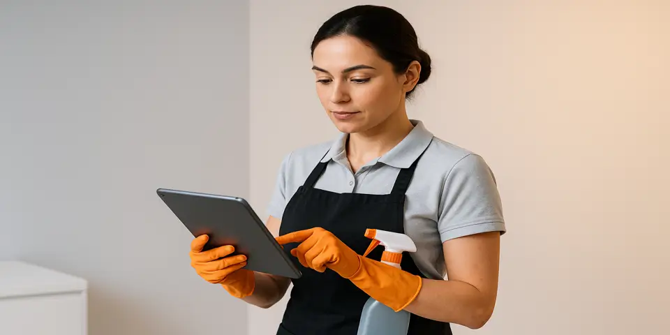 Professional analyzing digital performance metrics for service-based marketing improvement