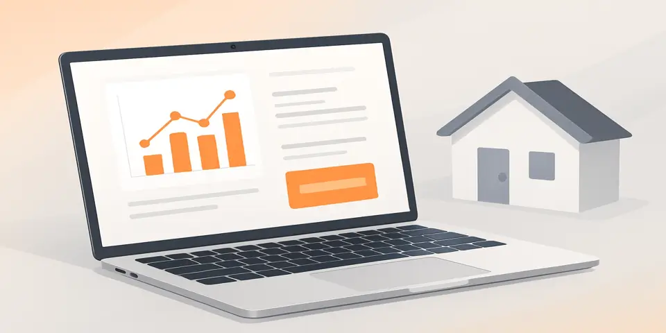 Digital device showing analytics charts, performance metrics, and marketing insights
