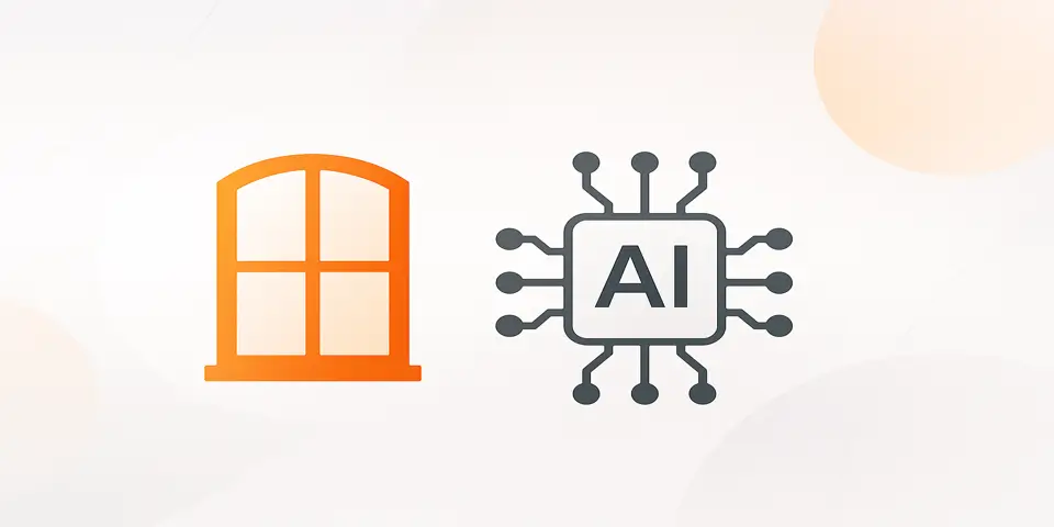 Abstract shapes symbolizing innovation for window and door business growth