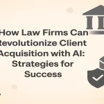 Centered title with digital elements symbolizing innovation and AI-driven client acquisition.