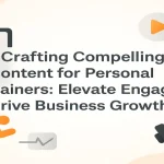 Personal trainer crafting engaging digital content to grow business.