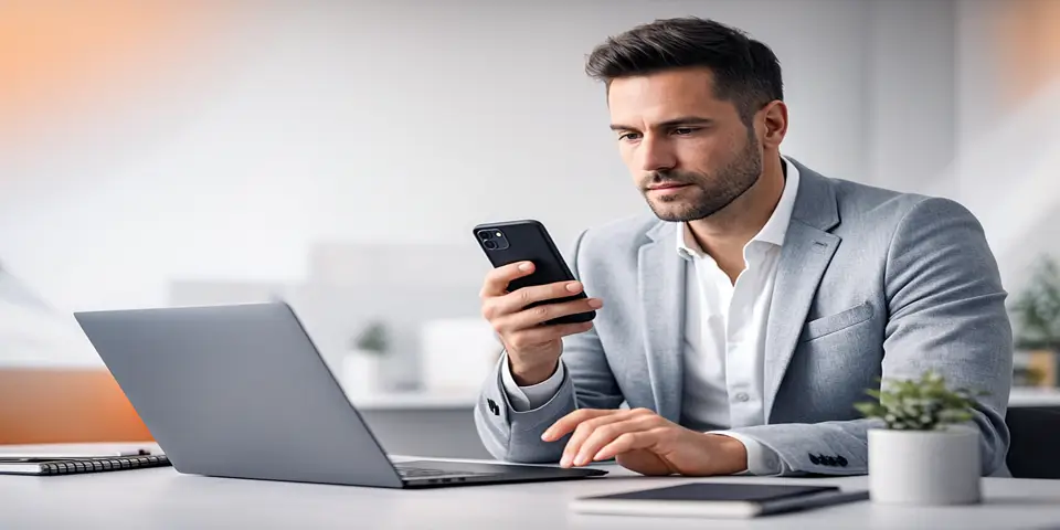 Investigator reviewing online data on a digital dashboard