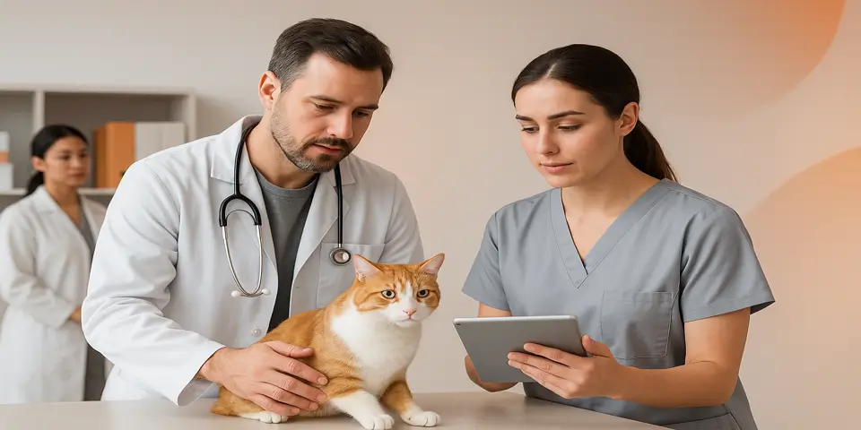 Medical devices and data displays used in animal clinics