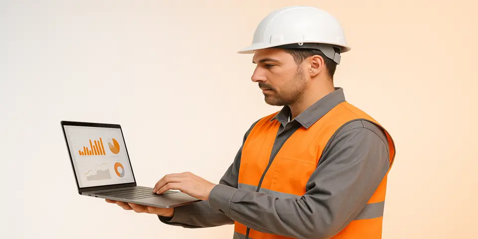 AI-powered dashboard displaying waste management metrics