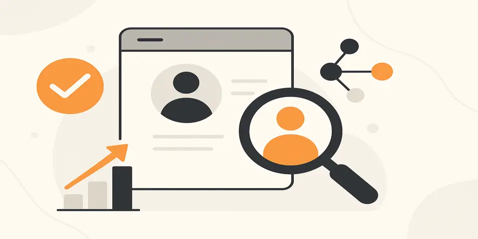 Abstract technology design representing innovation and digital transformation in a recruitment context.