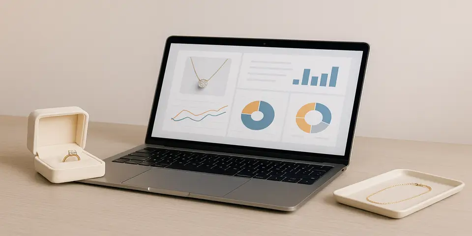Digital dashboard showing marketing performance analytics and customer engagement data to guide business strategy.
