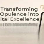 Luxury-inspired digital transformation concept with refined visual elements representing modern branding and innovation