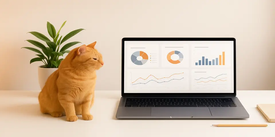 Laptop displaying charts, graphs, and performance dashboards representing data-driven marketing.