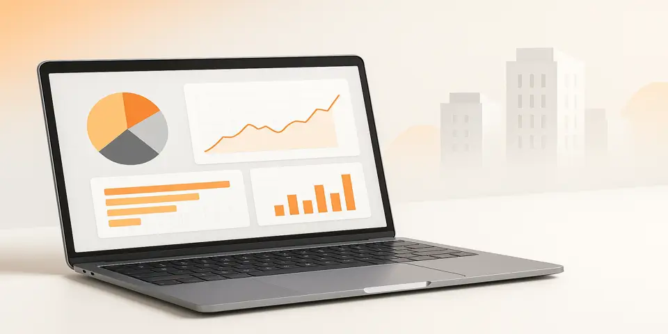Modern web development tools including coding devices and UI design elements representing advanced digital workflows.
