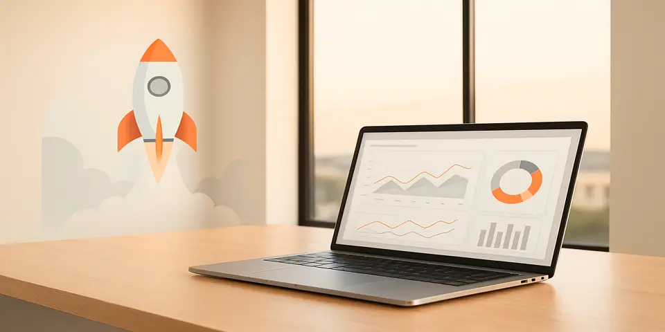 Performance analytics dashboard displaying key engagement and conversion metrics for business growth