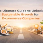 Sustainable e commerce growth strategy with digital tools and performance visuals