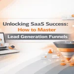 Title graphic showcasing elements that represent mastering SaaS lead generation funnels