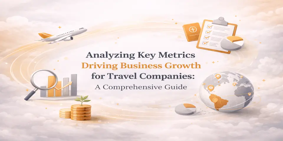 Business growth in the travel sector with key metrics analysis