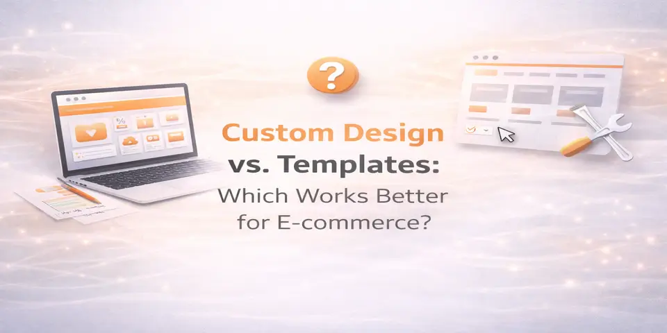 Comparison between custom e commerce design and template based websites