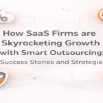SaaS growth strategy with smart outsourcing cloud infrastructure and business scaling