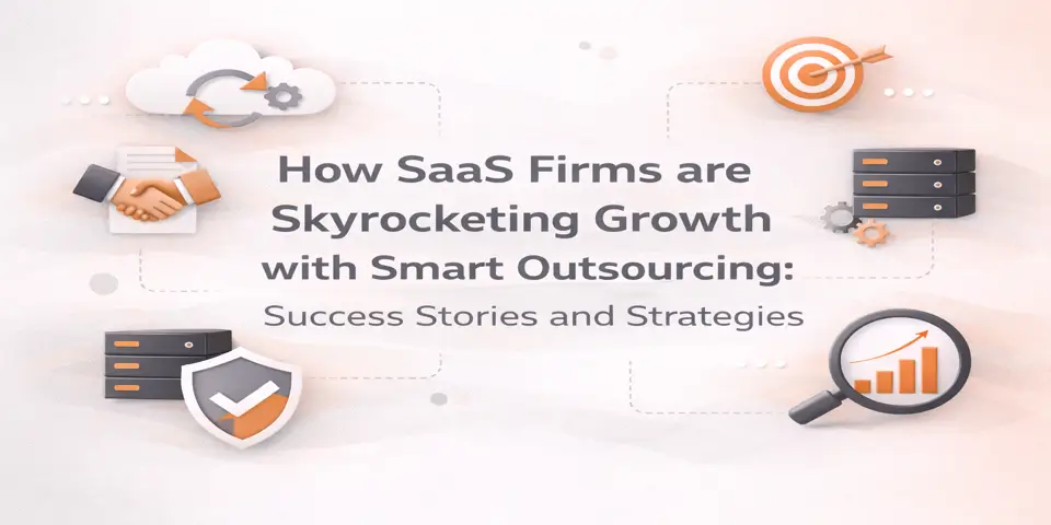 SaaS growth strategy with smart outsourcing cloud infrastructure and business scaling