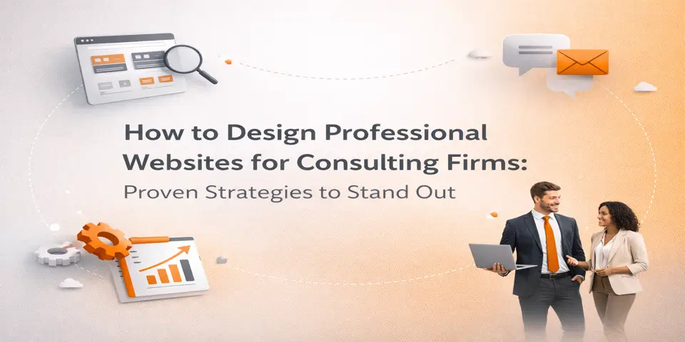 how to design professional websites for consulting firms with modern design elements
